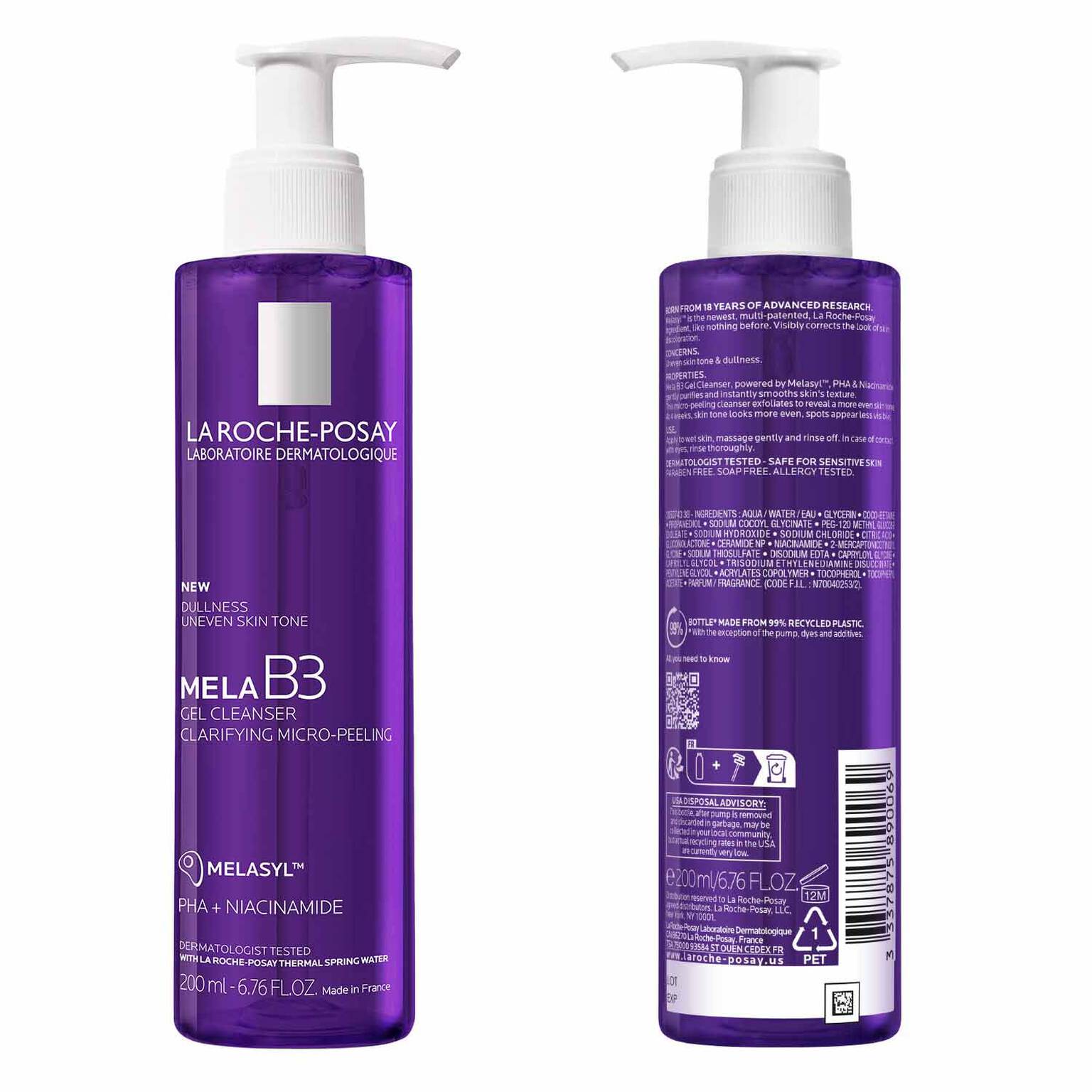 mela-b3-facial-gel-cleanser-with-melasyltm-niacinamide-x1 7_LaRochePosay-Product-MelaB3-MelaB3Cleanser-200ml-03337875890069-Back Packshot_REV.jpg